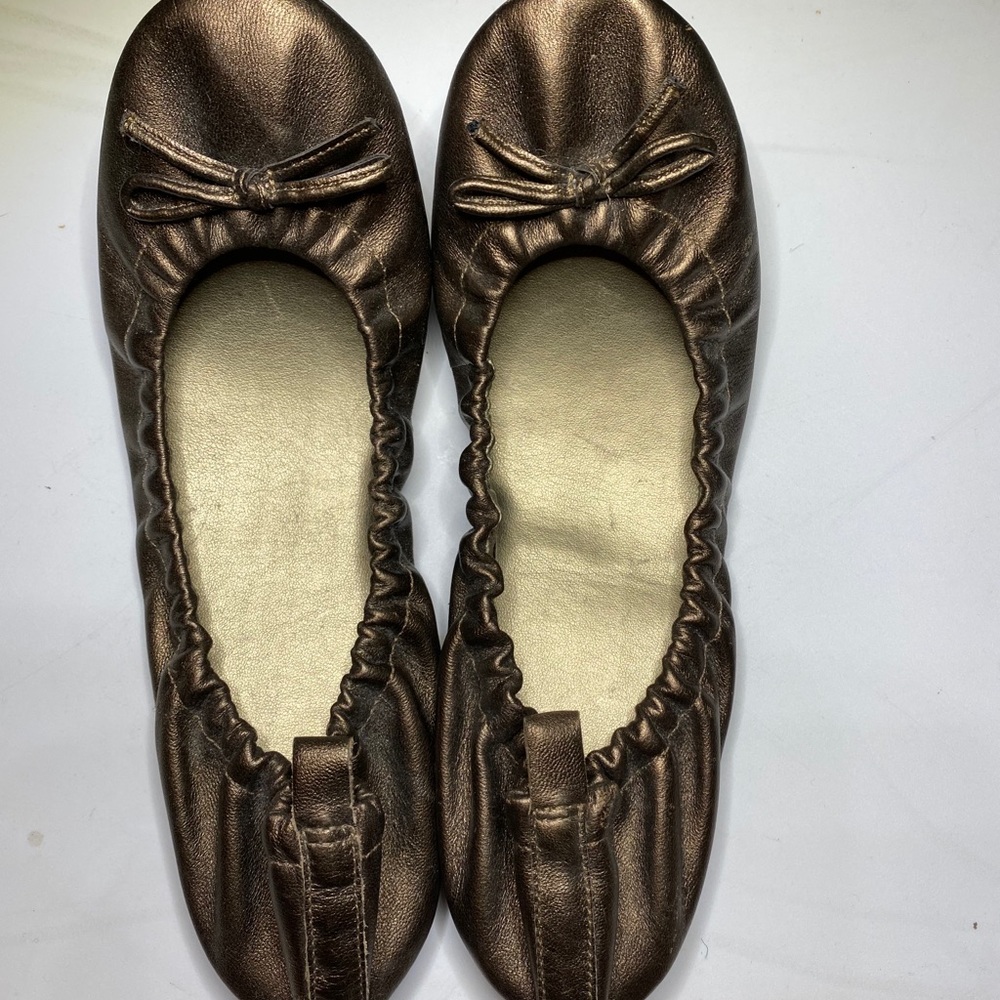 Gold ballet flats by GAP
